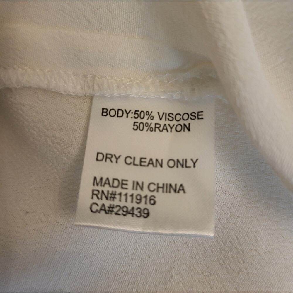 Yumi Kim V Neck White Blouse S - Picture 4 of 5